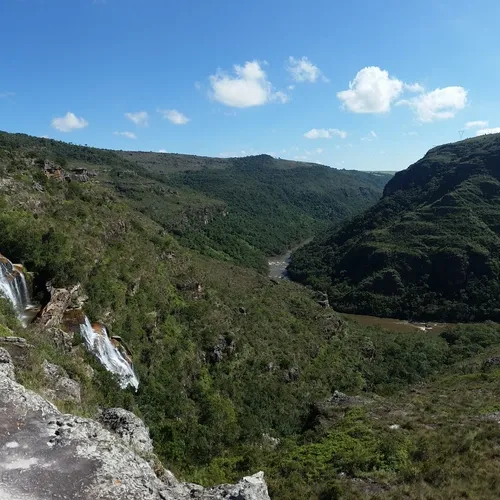 Cachoeira Ponte de Pedra, Tibagi, Paraná, Brasil